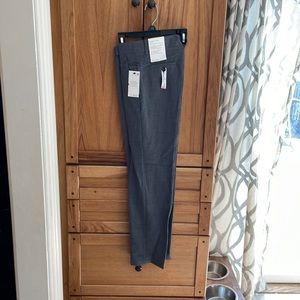 Boys flat front stretch slim fit dress pants and oxford gray